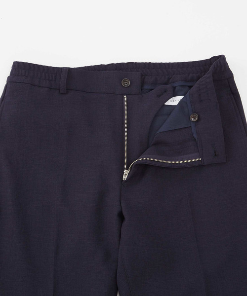 【ネイビー】リランチェブッチャーストレッチパンツ(セットアップ可) MEN'S MELROSE スラックス リランチェブッチャーストレッチパンツ