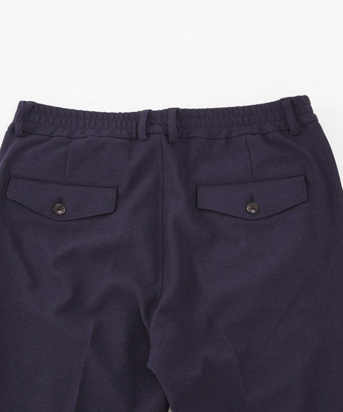 【ネイビー】リランチェブッチャーストレッチパンツ(セットアップ可) MEN'S MELROSE スラックス リランチェブッチャーストレッチパンツ