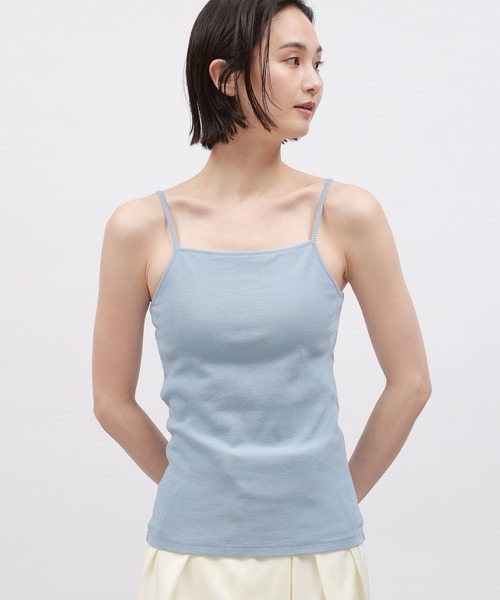 LAKOLE（ラコレ） カップ付き キャミソール スクエアネックカップ