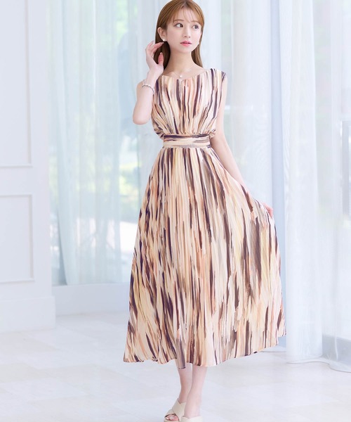 emiriawiz」 ノースリーブワンピース SMALL ブラウン レディース  