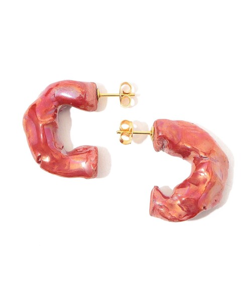 【関税込み】LEVENS JEWELS ブルー Ginger フープピアス LEVENS JEWELS ピアス PIEDRA HOOPS レディース : ZOZOTOWN