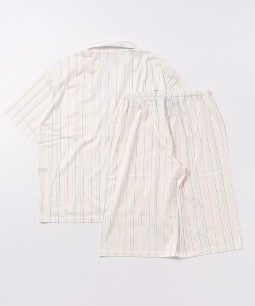 キッドブルー　ストライプ  パジャマ シャツ KID BLUE パジャマ キッドブルー -マルチラインストライプN -「メンズ
