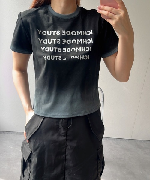 LACーVERT tシャツ 半袖 グラデーションロゴTシャツ レディース