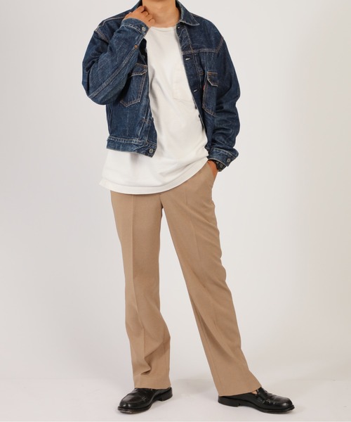 1chaku.（イッチャク） スラックス リネンライクスラックスパンツ