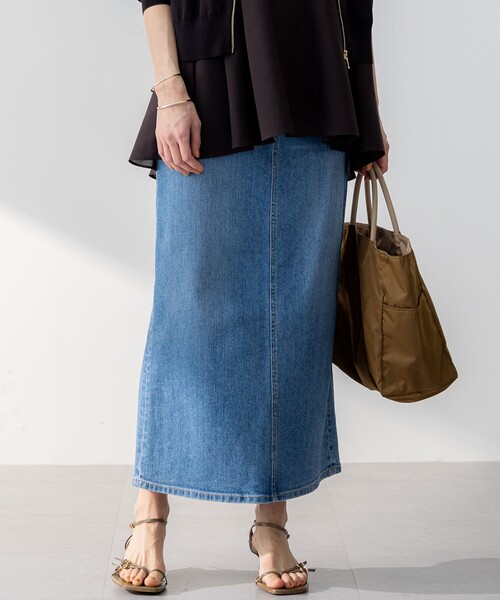 Oggi3月号掲載　洗える　23区DENIM ストレッチ デニムスカート 23区 デニムスカート 「Oggi3月号掲載/新色追加/洗える」23区