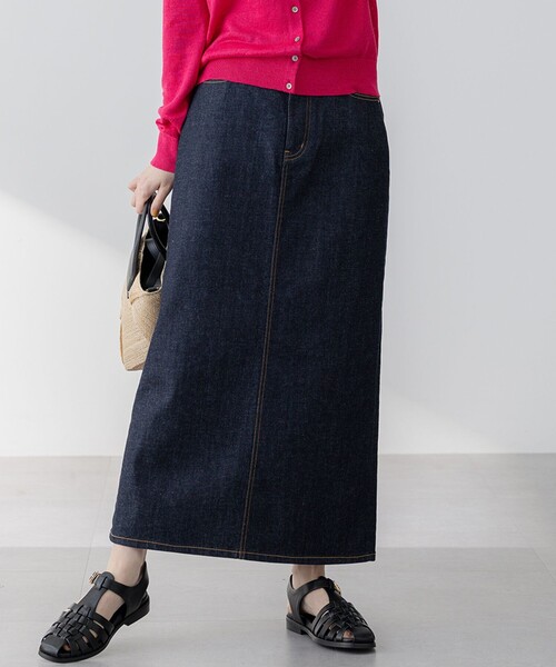 Oggi3月号掲載/洗える23区DENIM ストレッチ デニムスカート 23区 デニムスカート 「洗える」23区DENIM ストレッチデニム