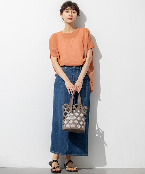 Oggi3月号掲載　洗える　23区DENIM ストレッチ デニムスカート 23区 デニムスカート 「Oggi3月号掲載/新色追加/洗える」23区