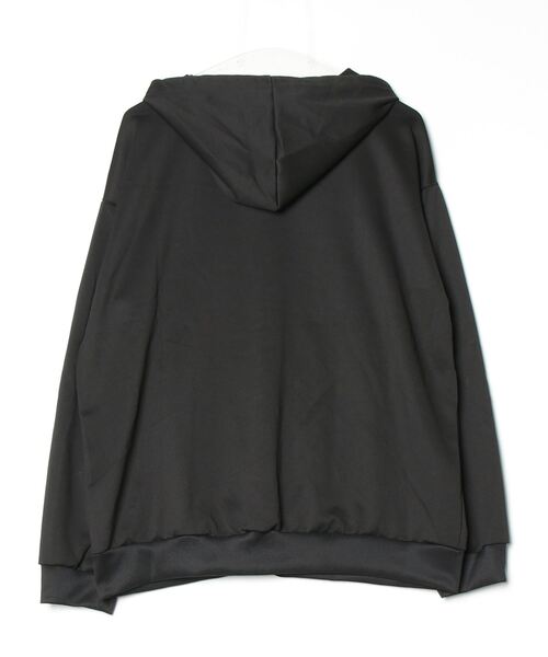 オーバーサイズ ブラックパーカー NEW GENTLEMAN パーカー HRB オーバーサイズ ジップアップ
