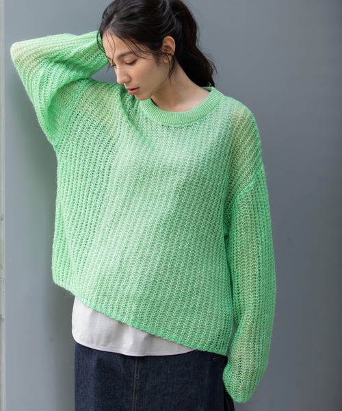 Munich（ミューニック） ニット セーター モヘアニットラウンドネック