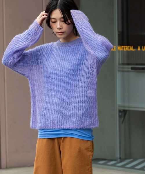 Munich（ミューニック） ニット セーター モヘアニットラウンドネック