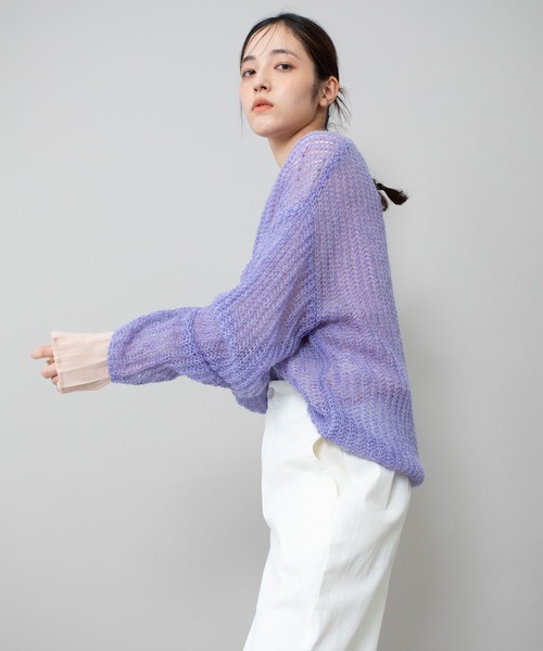 Munich（ミューニック） ニット セーター モヘアニットラウンドネック