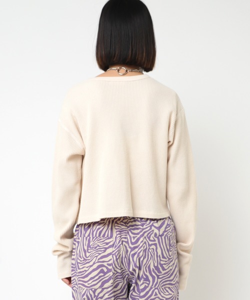 RNA tシャツ M2295 ピグメントダイワッフルチビロンT レディース