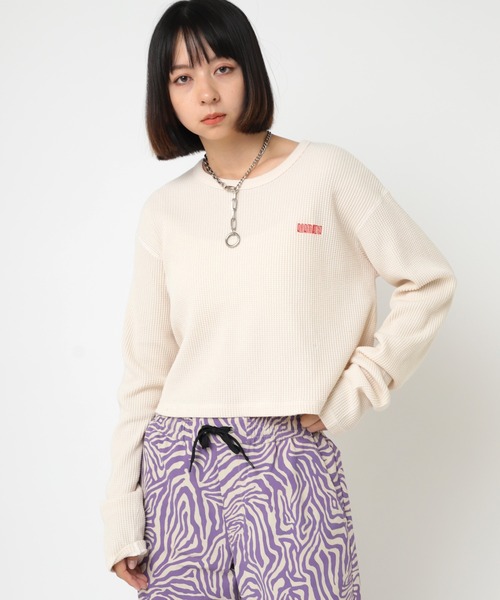 tシャツ M2295 ピグメントダイワッフルチビロンT レディース RNA tシャツ M2295 ピグメントダイワッフルチビロンT レディース