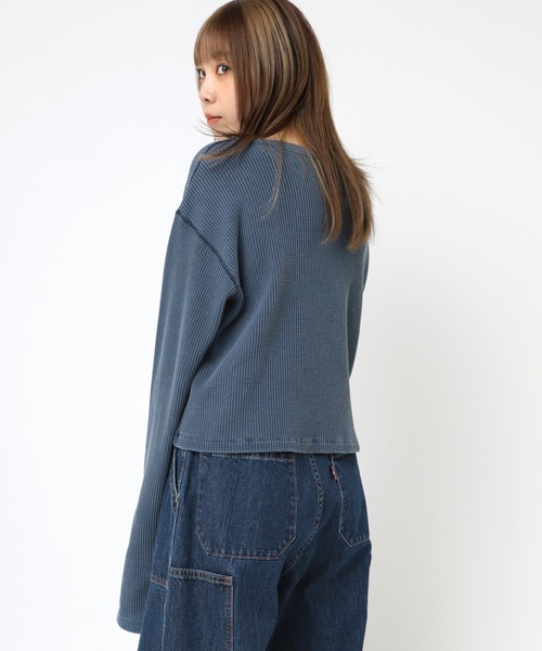 tシャツ M2295 ピグメントダイワッフルチビロンT レディース RNA tシャツ M2295 ピグメントダイワッフルチビロンT レディース