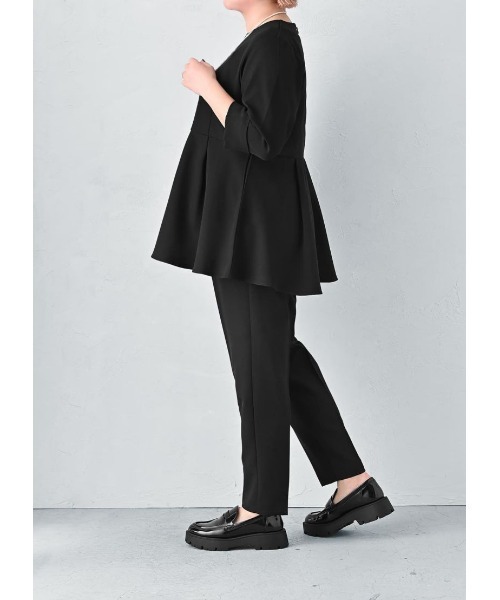 STYLE DELI tシャツ 「BLK001」美カバーぺプラムトップス