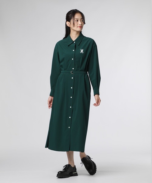 サイコバニー　ワンピース Psycho Bunny（サイコバニー） シャツワンピース 「WOMEN」SOLOTEX