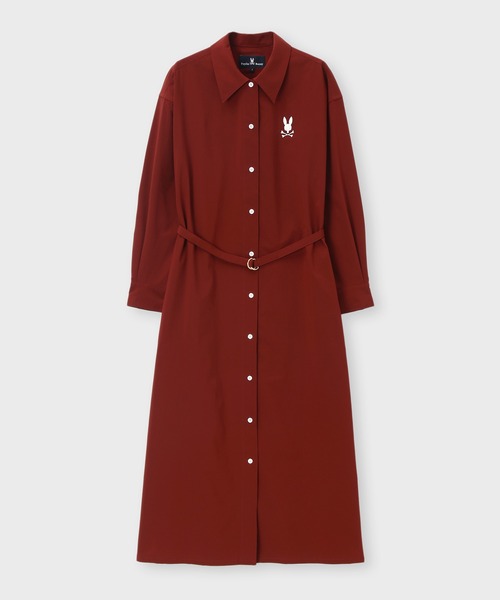 Psycho Bunny（サイコバニー） シャツワンピース 「WOMEN」SOLOTEX