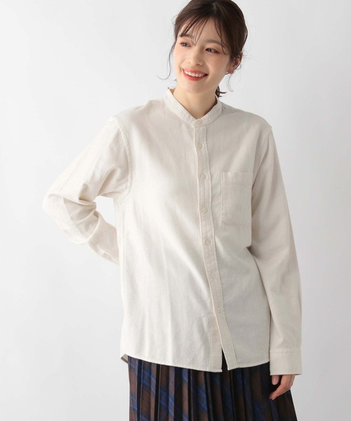 GLOBAL WORK（グローバルワーク） シャツ やわらかリッチネルバンド