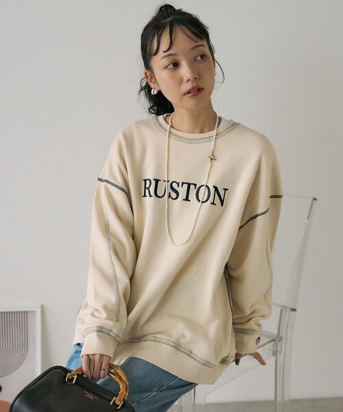 FREAKS STORE トレーナーL チームロゴ総刺繍マルチカラー