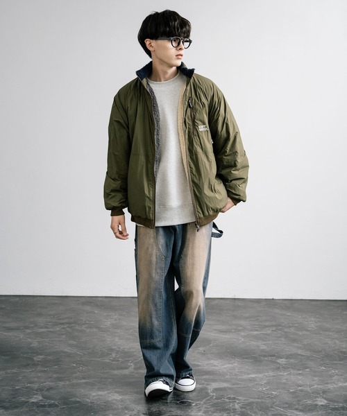 【美品】CORDUROY OVER ブルゾン カーキ KRIFF MAYER（クリフメイヤー） ブルゾン アウター ひっくりスタンド