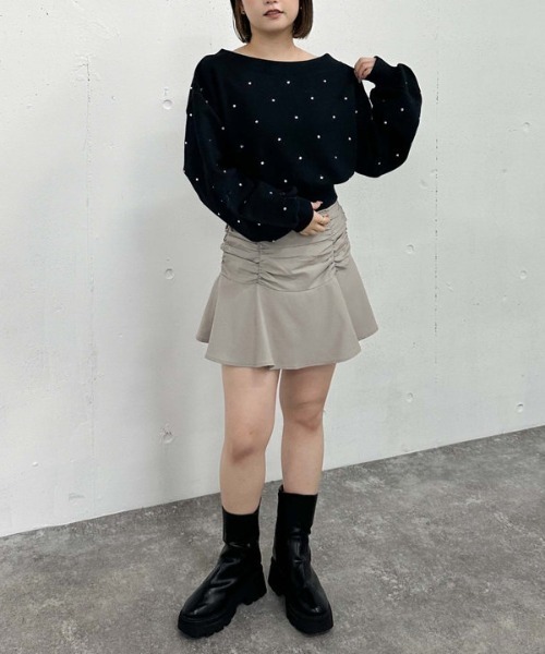 ♡ひょん♡様　ビジュースウェット‪(՞ .ˬ.՞)\"‬ archives トレーナー スウェット ビジューオフショルスウェット
