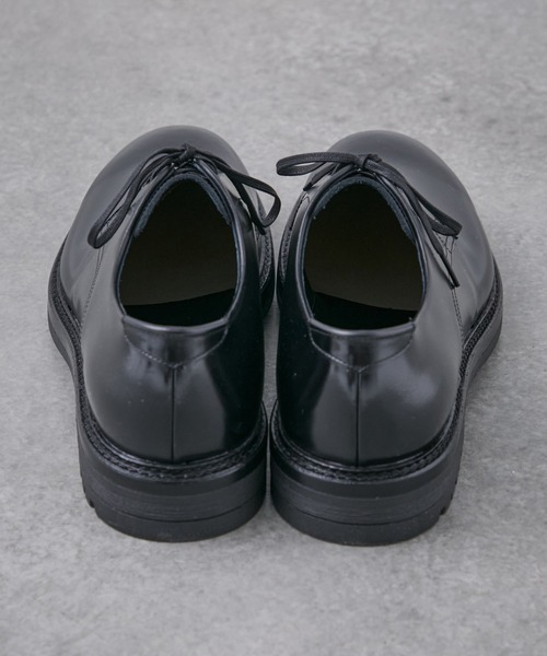 PUBLIC TOKYO レザープレーントゥ 2（26.5-27cm）ブラック