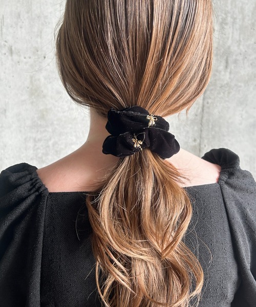 ciite' シュシュ ファブリックリボンチャーム シュシュ : ZOZOTOWN