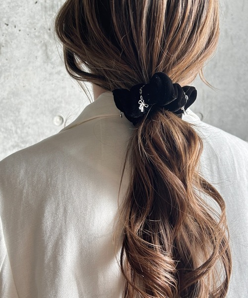 ciite' シュシュ ファブリックリボンチャーム シュシュ : ZOZOTOWN