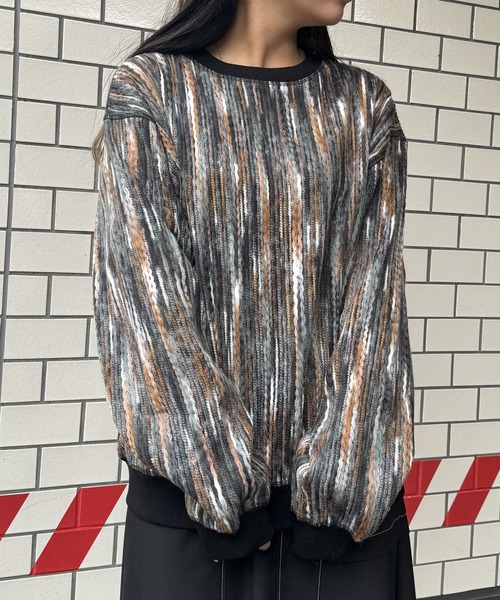 tシャツ リバーシブルニードルトレーナー レディース