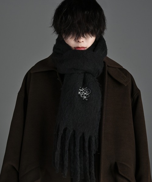 フリンジフーディーマフラー ADRER（アドラー） マフラー volume fringe shaggy muffler