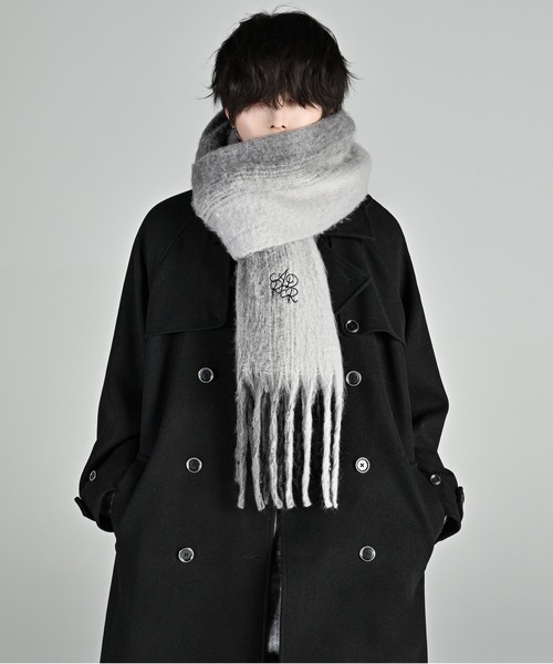 ADRER（アドラー） マフラー volume fringe shaggy muffler