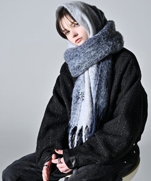 【るりゆり様】未使用✨希少 タグ付 エシャルプ・シャーリング ダーリン マフラー るりゆり様】未使用✨希少 タグ付 エシャルプ・シャーリング ダーリン