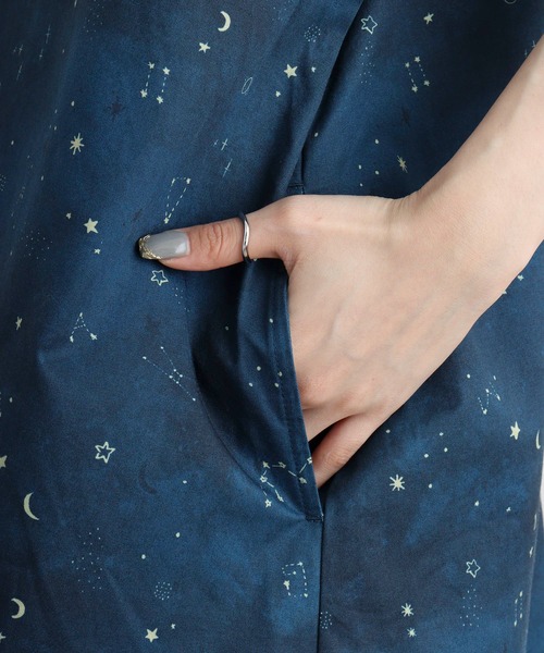 Emago（イマゴ） ワンピース 星空総柄プリントワンピース : ZOZOTOWN 