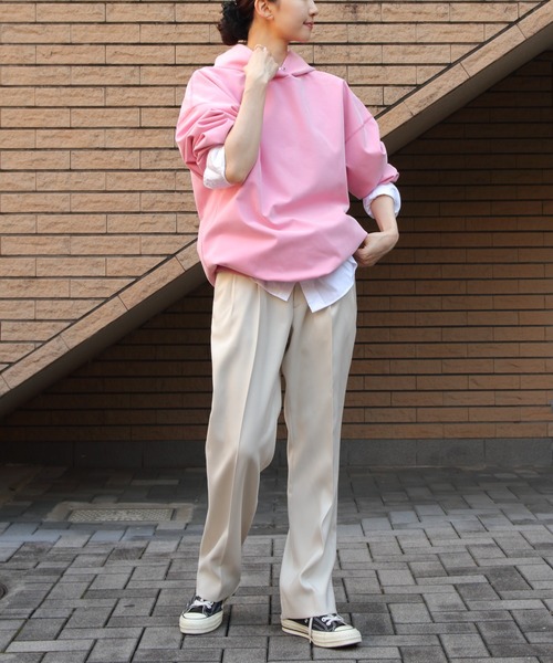 パーカー THE SHINZONE/シンゾーン　フィブリルツイルジャージーフーディ　FIBRIL TEILL JERSEY  HOODIE　25SMS THE SHINZONE パーカー SHINZONE/シンゾーン フィブリルツイル