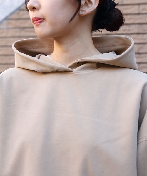 パーカー THE SHINZONE/シンゾーン　フィブリルツイルジャージーフーディ　FIBRIL TEILL JERSEY  HOODIE　25SMS THE SHINZONE パーカー SHINZONE/シンゾーン フィブリルツイル