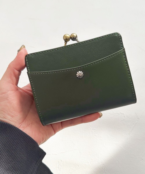 An+u 財布 「An＋u」W Starスタッズガマグチミドルウォレット
