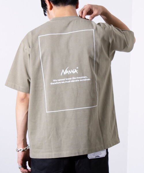 NANGA tシャツ 「NANGA×GLOSTER」別注 ワンポイントロゴ刺繍
