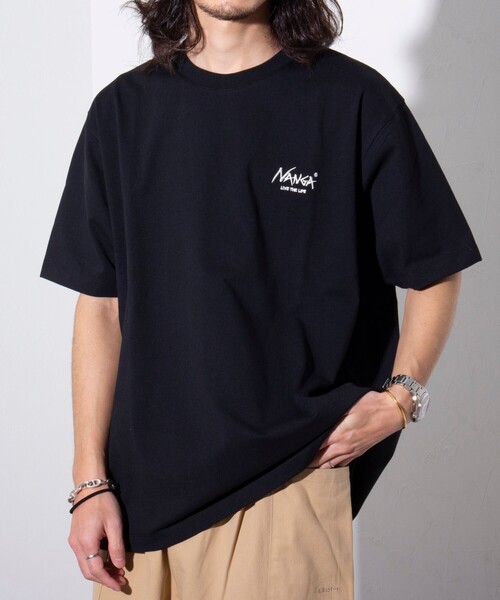 【NAPAPIJRI】Seba バック プリント クルーネック Tシャツ ♪ FREAK'S STORE tシャツ 別注 惑星X バックプリント クルーネック