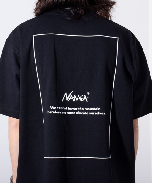 NANGA tシャツ 「NANGA×GLOSTER」別注 ワンポイントロゴ刺繍