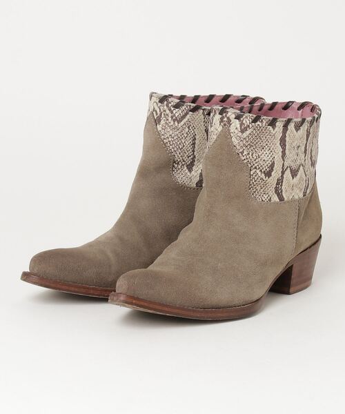 ☆美品☆ZADIG&VOLTAIRE☆ショートブーツ☆36☆レースアップ☆リボン ZADIG&VOLTAIRE（ザディグエヴォルテール） ショートブーツ 36 グレー