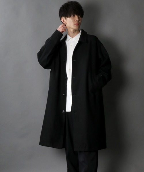 「SITRY」 ステンカラーコート M ブラック メンズ_画像3