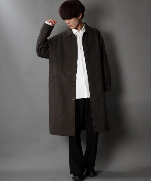 「SITRY」 ステンカラーコート M ブラック メンズ_画像8