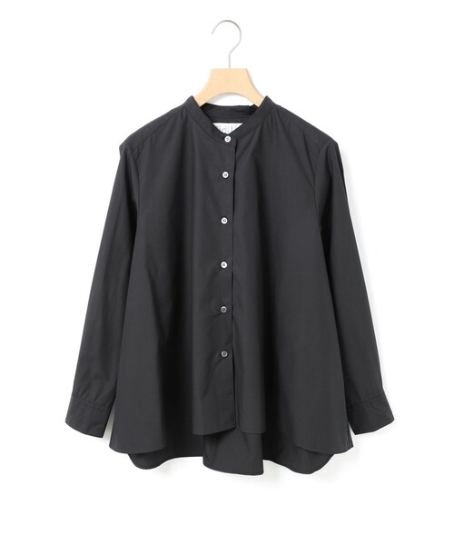 ブラウス シャツ MidiUmi Aラインバンドカラーシャツ レディース