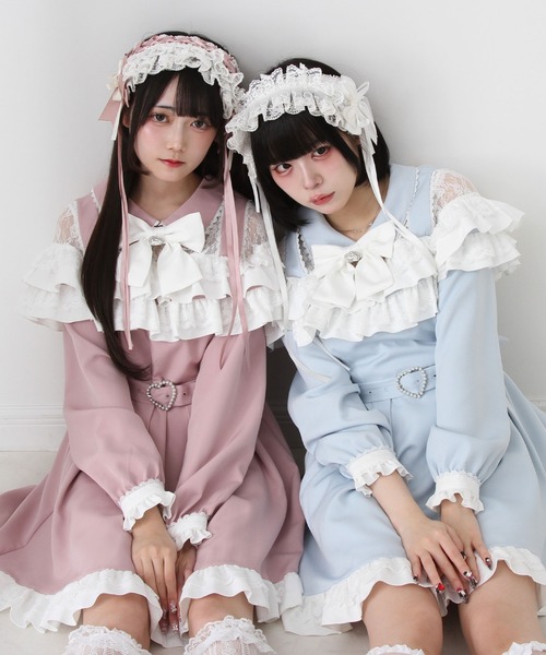 DearMyLove ワンピース 2段フリルリボンワンピース : ZOZOTOWN Yahoo