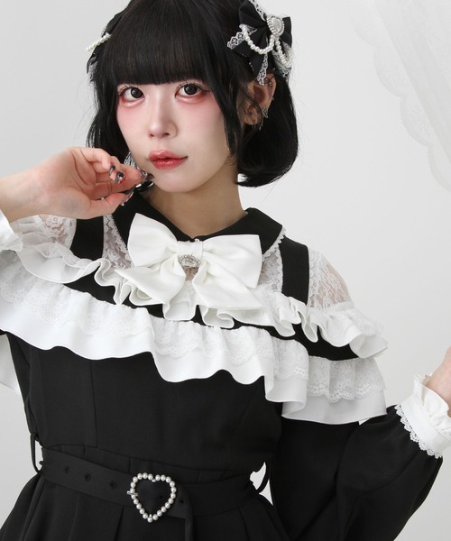 DearMyLove ワンピース 2段フリルリボンワンピース : ZOZOTOWN Yahoo