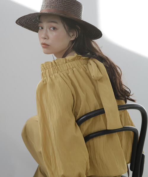 N.Natural Beauty Basic ブラウス シャツ オフショルペーパー