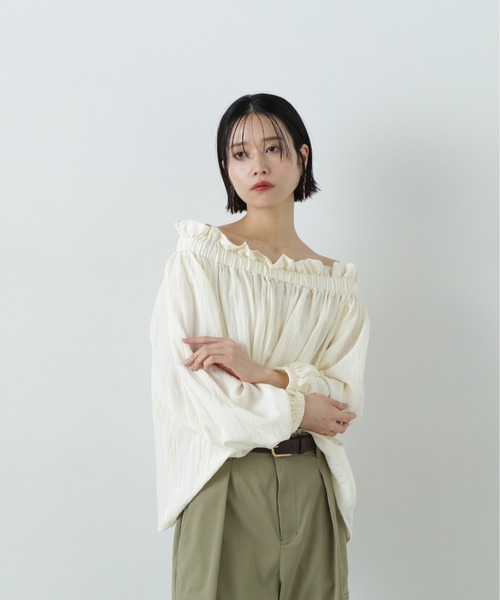 N.Natural Beauty Basic ブラウス シャツ オフショルペーパー