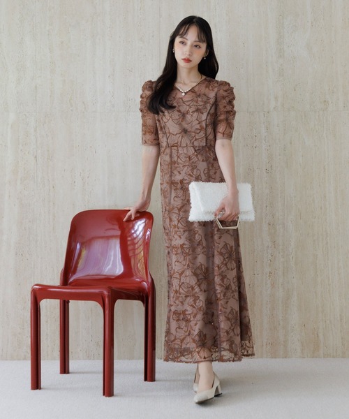 【form forma】スパンコール刺繍レース ワンピースドレス スパンコール刺繍レース ワンピースドレス | 【公式】form forma