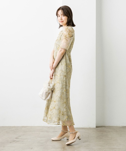 form forma（フォルムフォルマ） ドレス スパンコール刺繍レース