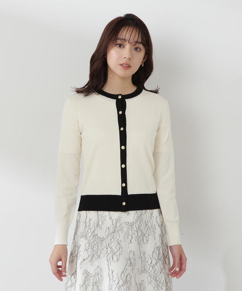 「NATURAL BEAUTY BASIC」 ニットアンサンブル FREE ホワイト レディース NATURAL BEAUTY BASIC 「NATURAL BASIC」 ニットアンサンブル